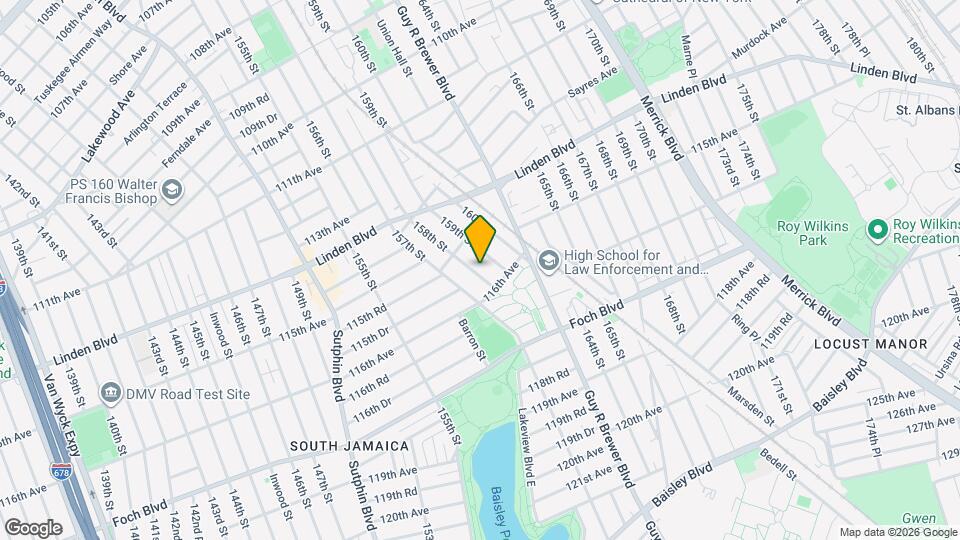 115-35 158th St Map and Location Details