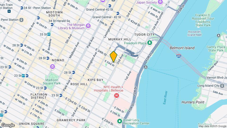 247 E 33rd St-Unit -#F1 Map and Location Details