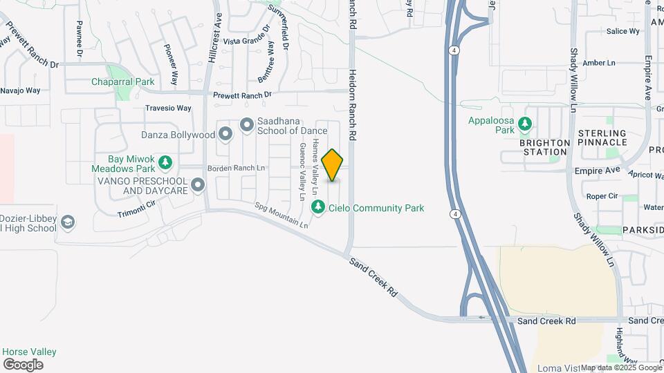 5421 Knights Valley Ln Map and Location Details