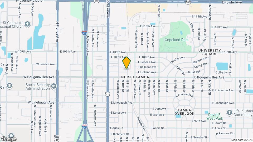1018 E Holland Ave Map and Location Details