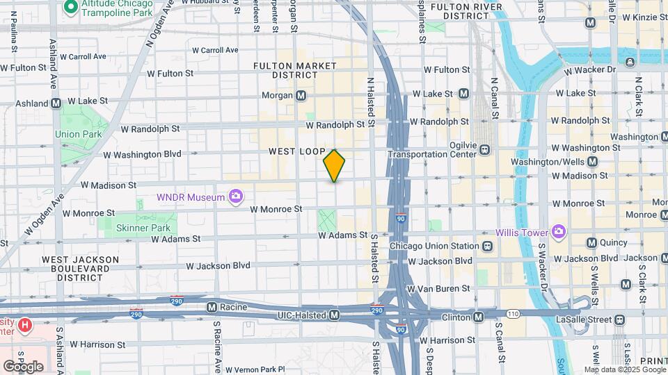 10 S Peoria St Map and Location Details