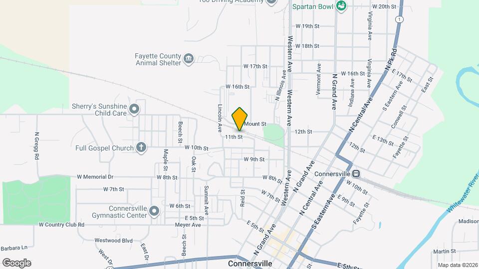 606 W 11th St Map and Location Details