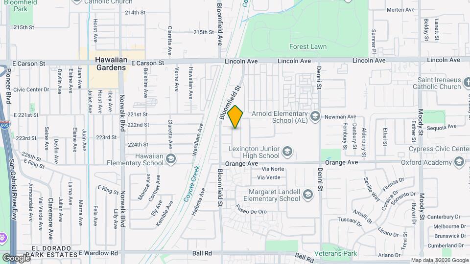 9374 Fleetwood St Map and Location Details