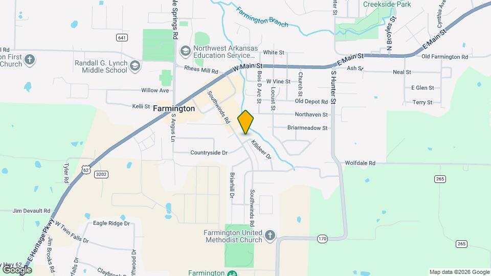 128 S Killdeer Dr Map and Location Details