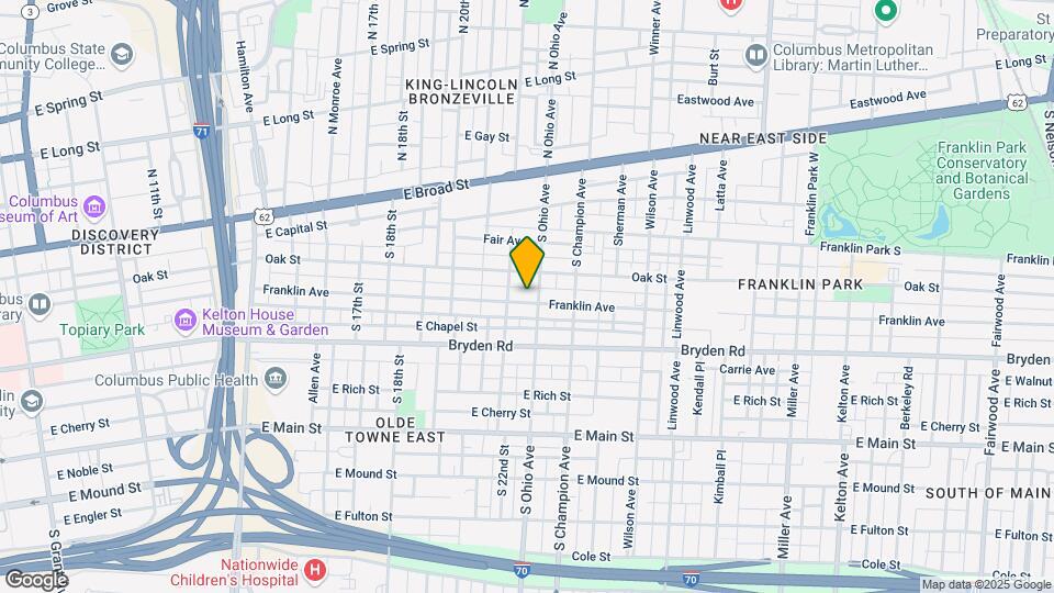 1088 Franklin Ave Map and Location Details