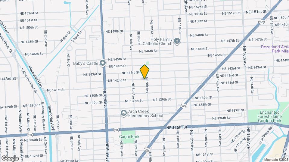 870 NE 142nd St Map and Location Details