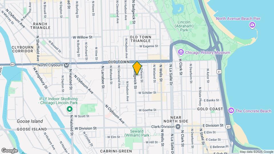 1501-1503 N Sedgwick St Map and Location Details