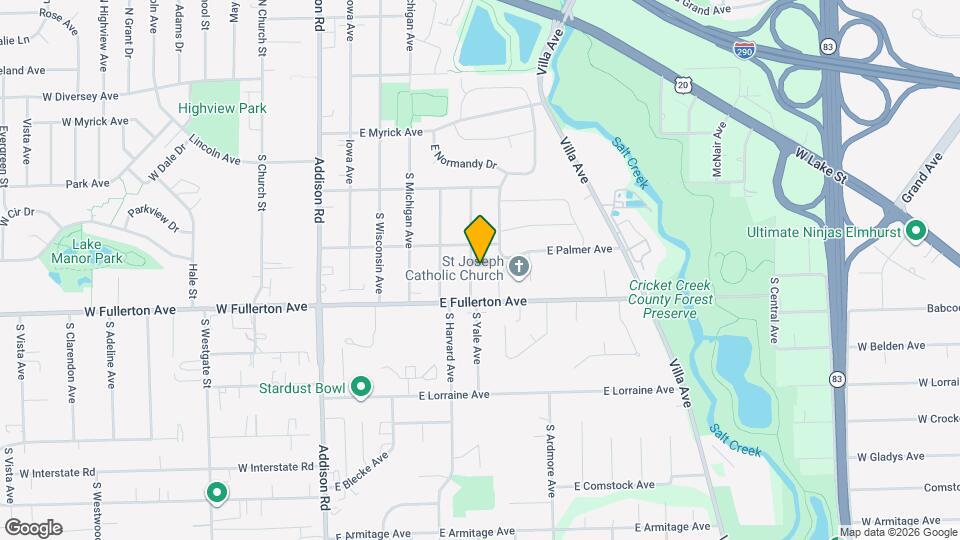 321 S Yale Ave Mapa y Detalles de la Ubicación