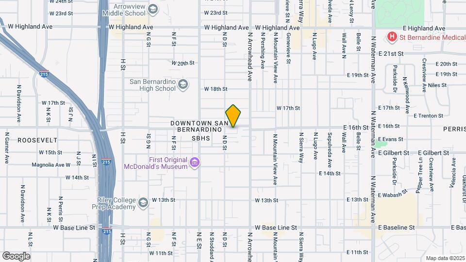 375 W 16th St Map and Location Details