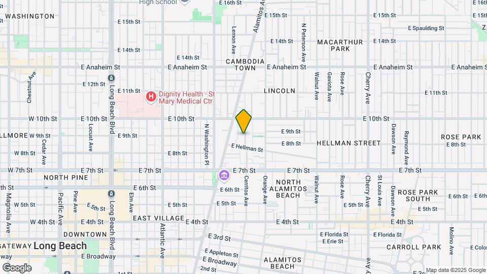 847 Cerritos Ave Mapa y Detalles de la Ubicación