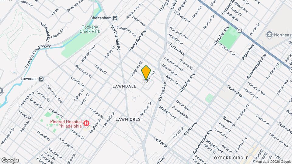 6623 Tabor Ave Mapa y Detalles de la Ubicación