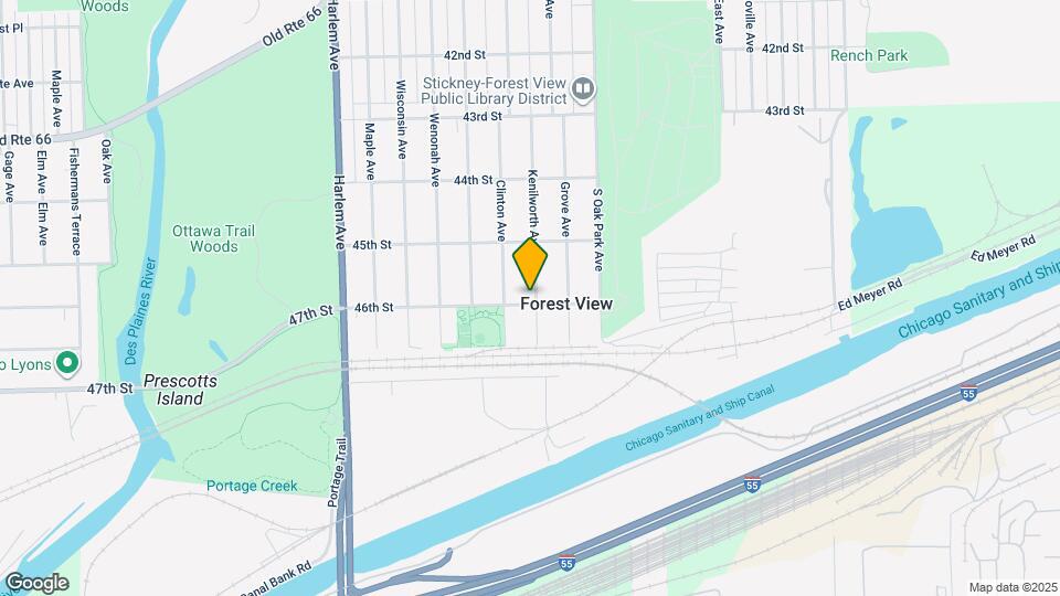 4552 Kenilworth Ave Map and Location Details
