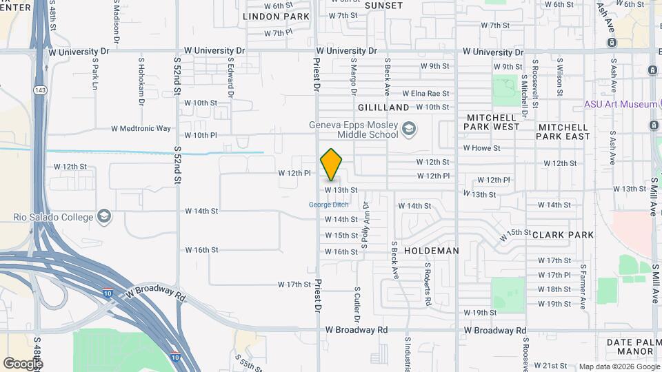 1346 W 13th St Map and Location Details