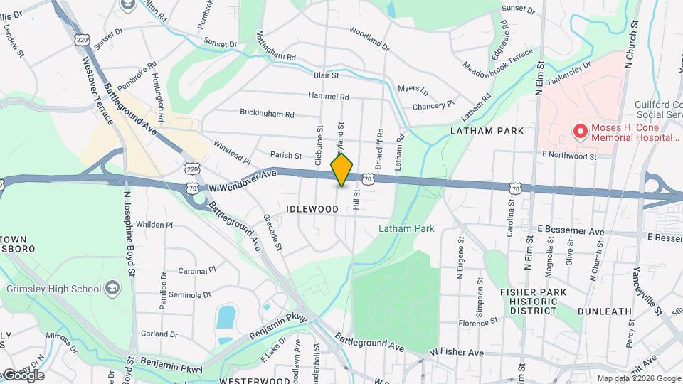 1012 Grayland St Map and Location Details