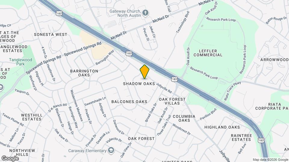 12148 Jollyville Rd, Unit 1407 Map and Location Details