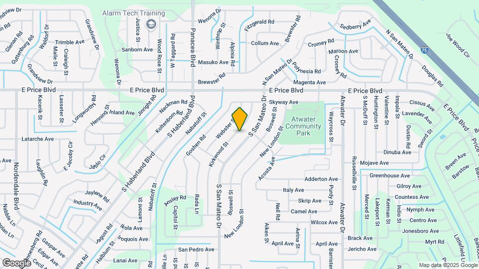 1318 Kirkwood St Map and Location Details