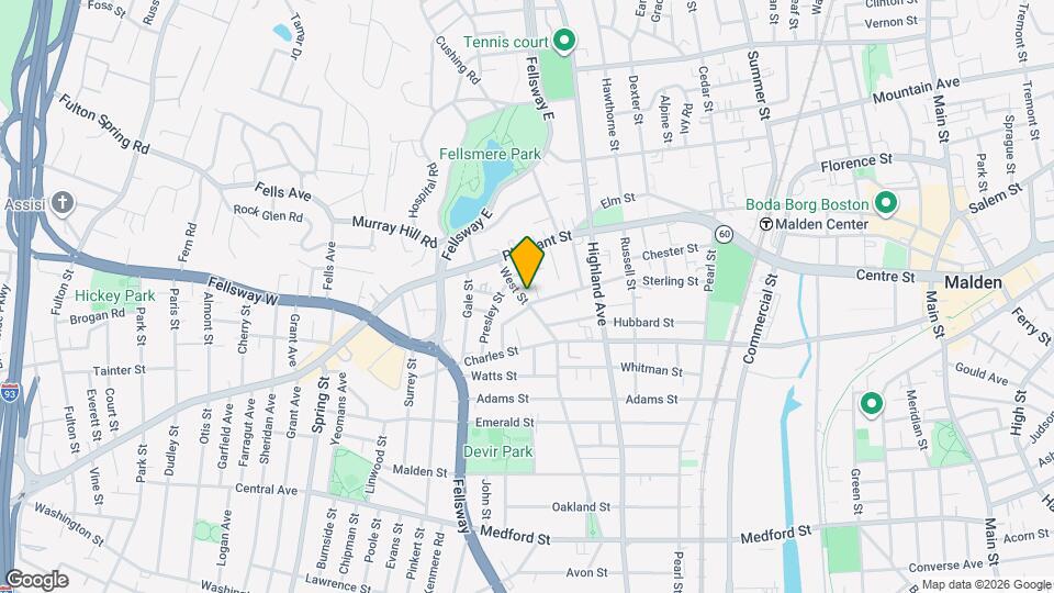 36 West St Map and Location Details