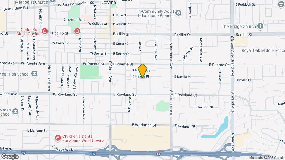 505 S 1st Ave Map and Location Details