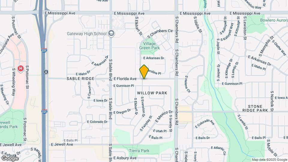 14908 E Florida Ave Map and Location Details