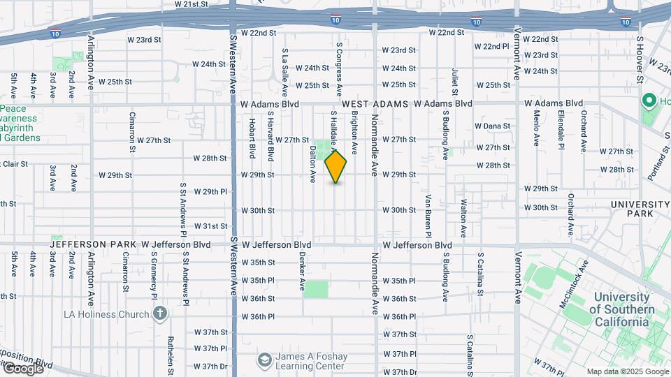 2928 S Halldale Ave Map and Location Details
