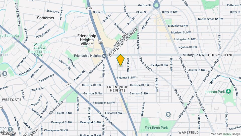 4227 Jenifer St NW Map and Location Details