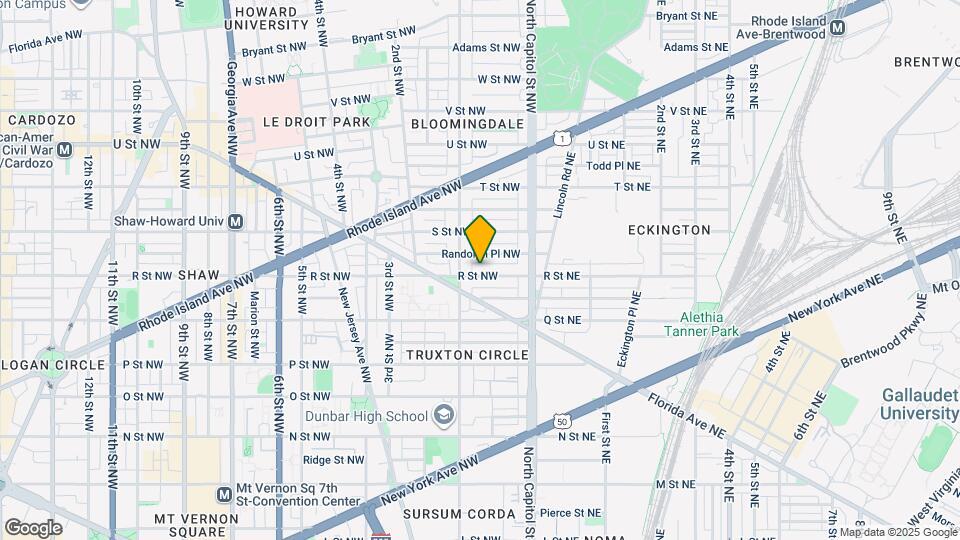 Stunningly renovated Bloomingdale townhous Map and Location Details