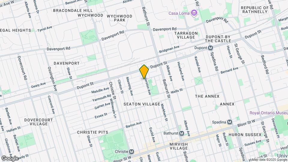 858 Palmerston Ave Map and Location Details