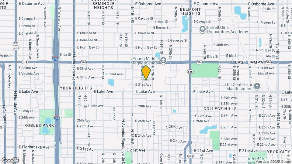 1606 E 31st Ave Map and Location Details