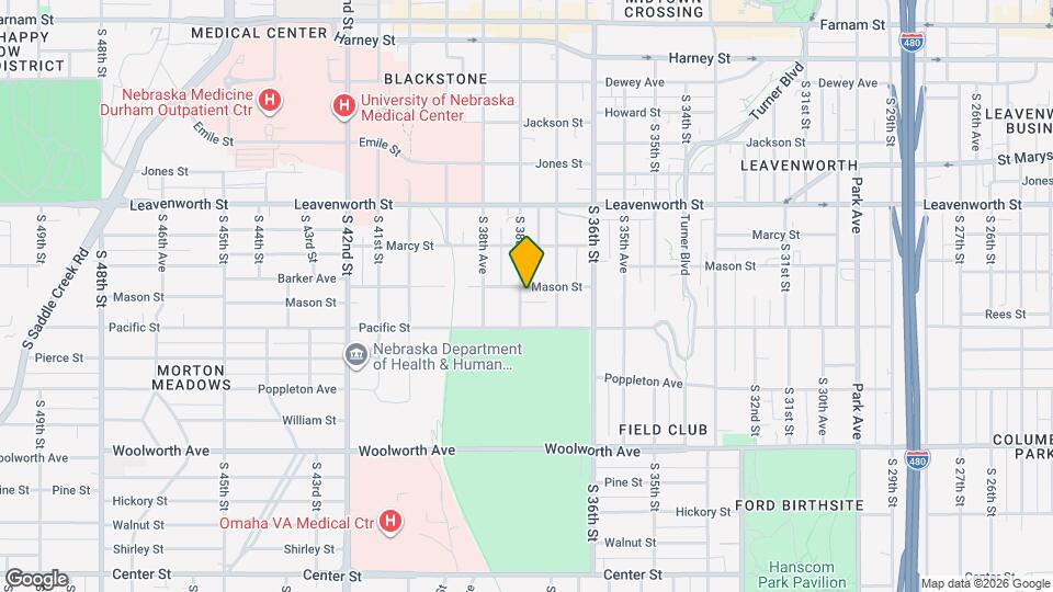 1005 S 38th St Map and Location Details
