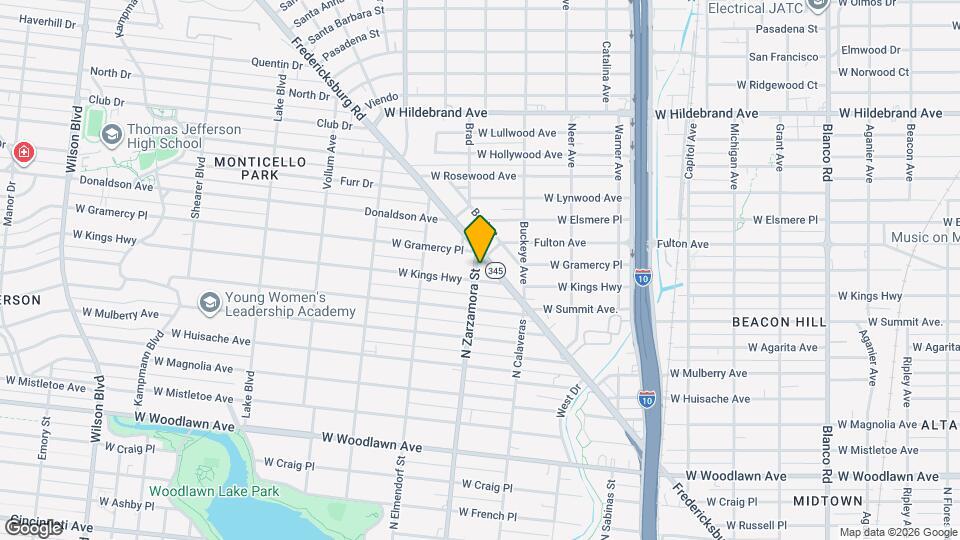 3106 N Zarzamora St Map and Location Details