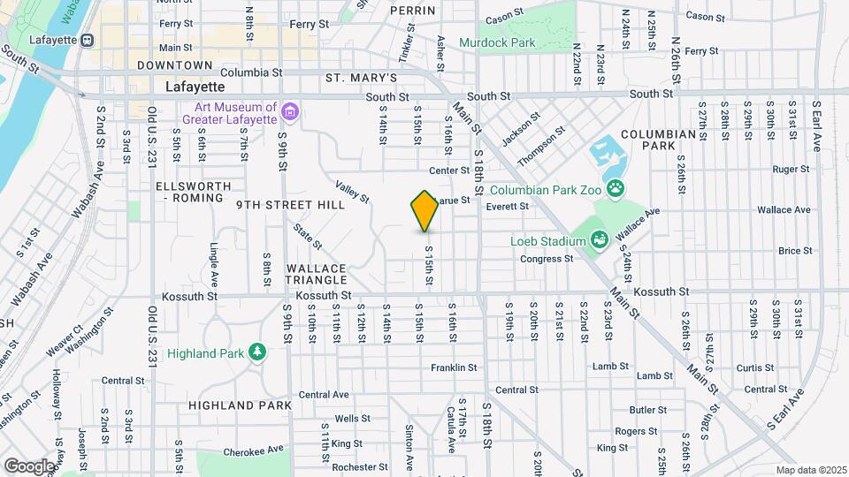502 S 15th St Map and Location Details