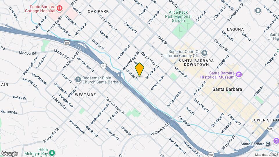 1416 Castillo St Map and Location Details