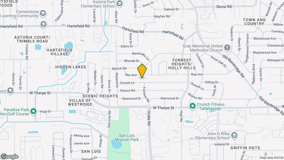 1902 Sunset Ln Map and Location Details