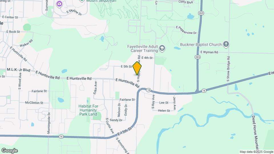 639 S Happy Hollow Rd Map and Location Details