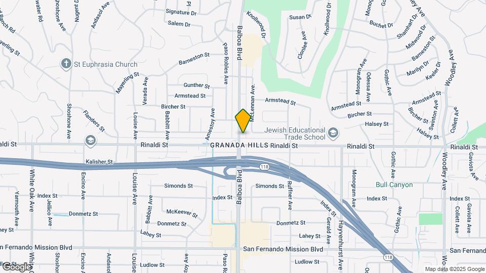 11516 Balboa Blvd Map and Location Details