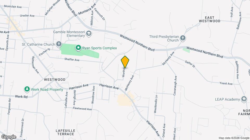 3068 Worthington Ave Map and Location Details