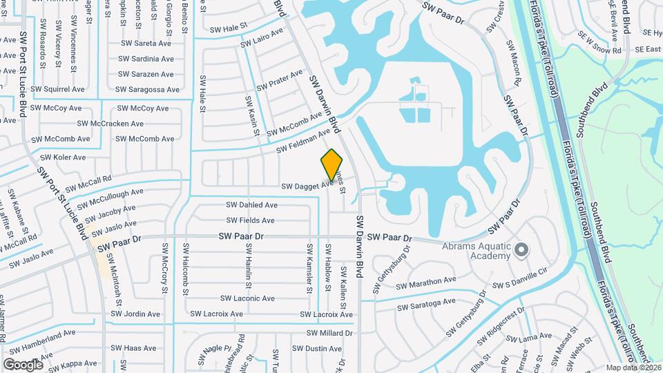 3801 SW Hablow St Map and Location Details