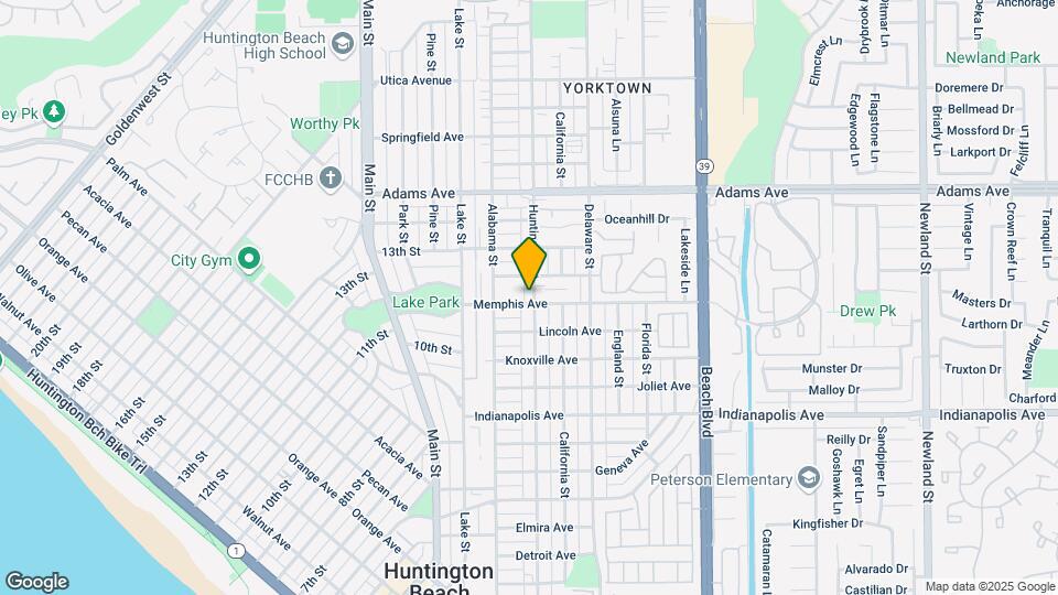 1301 Huntington St Map and Location Details