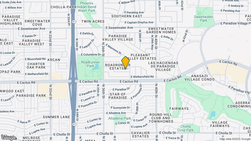 3748 E Charter Oak Rd Map and Location Details