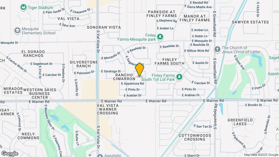 1885 E Palomino Dr Map and Location Details