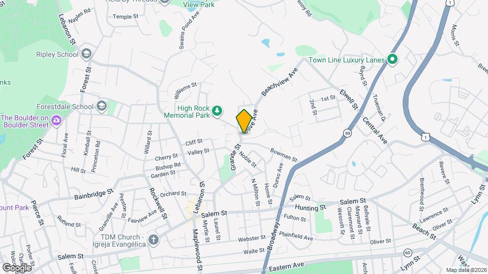 1 Rockingham Ave Map and Location Details