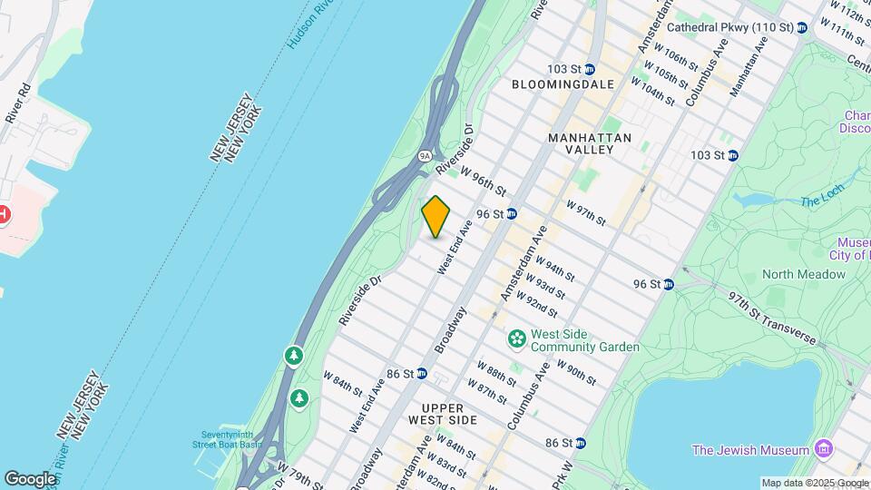 313 W 92nd St Map and Location Details
