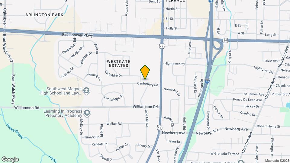 1367 Canterbury Rd Map and Location Details