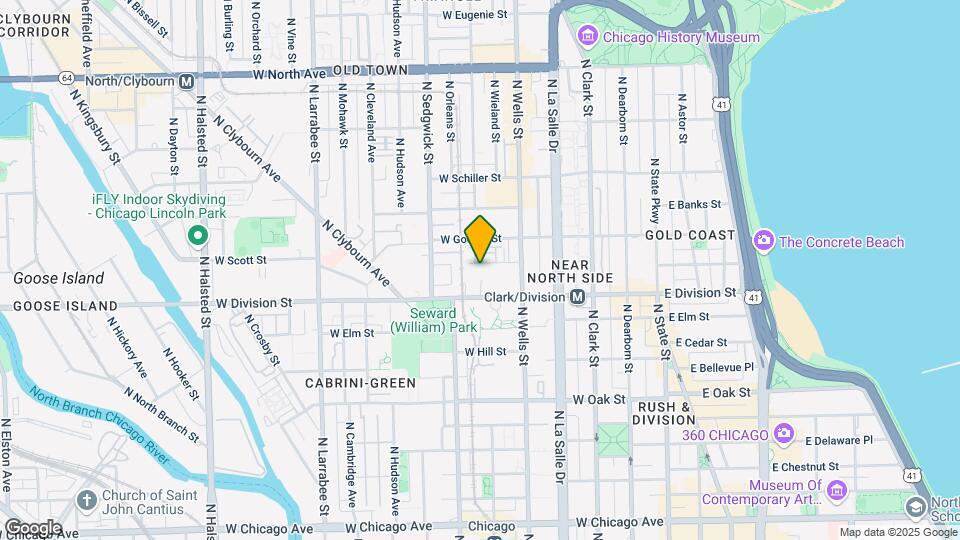 243 W Scott St Map and Location Details