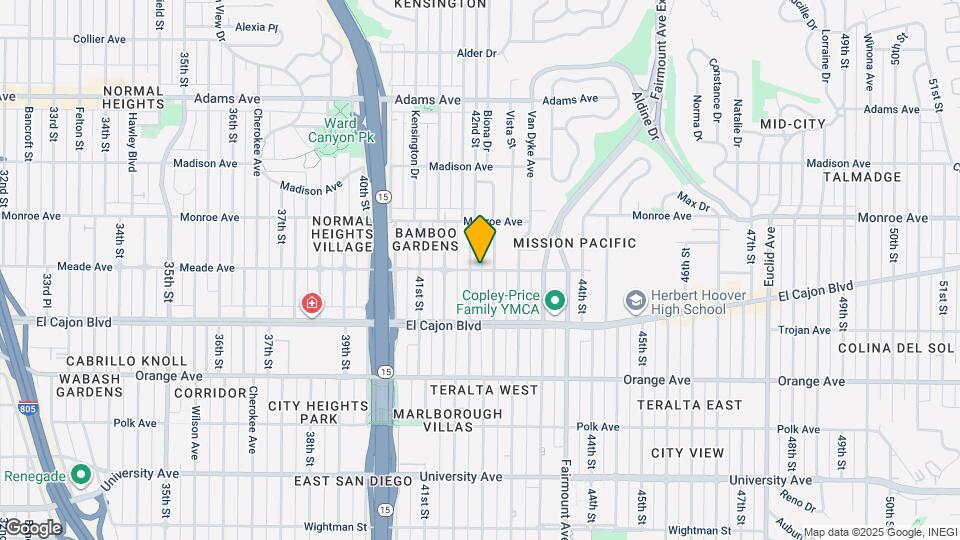 4217 Meade Ave Map and Location Details