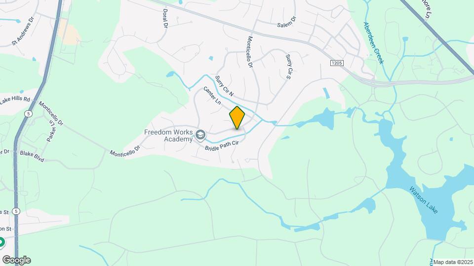 1010 Monticello Dr Map and Location Details