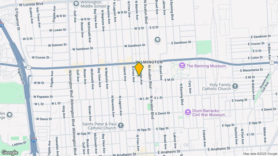 1315 N Marine Ave Map and Location Details