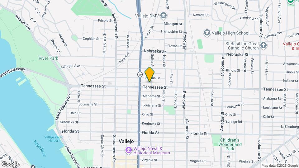 1705 Sutter St Map and Location Details