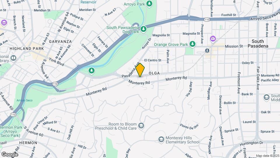 344 Monterey Rd Map and Location Details