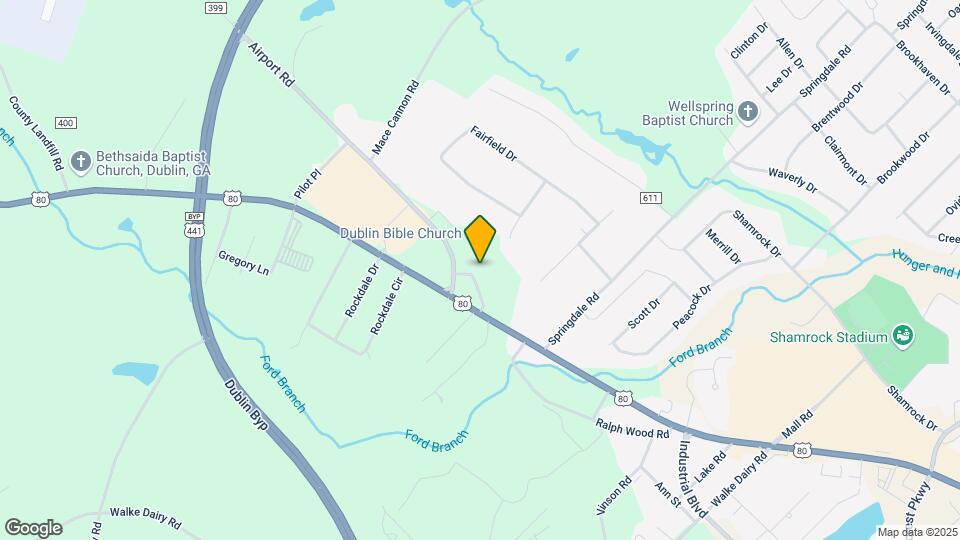 419 Airport Rd Map and Location Details